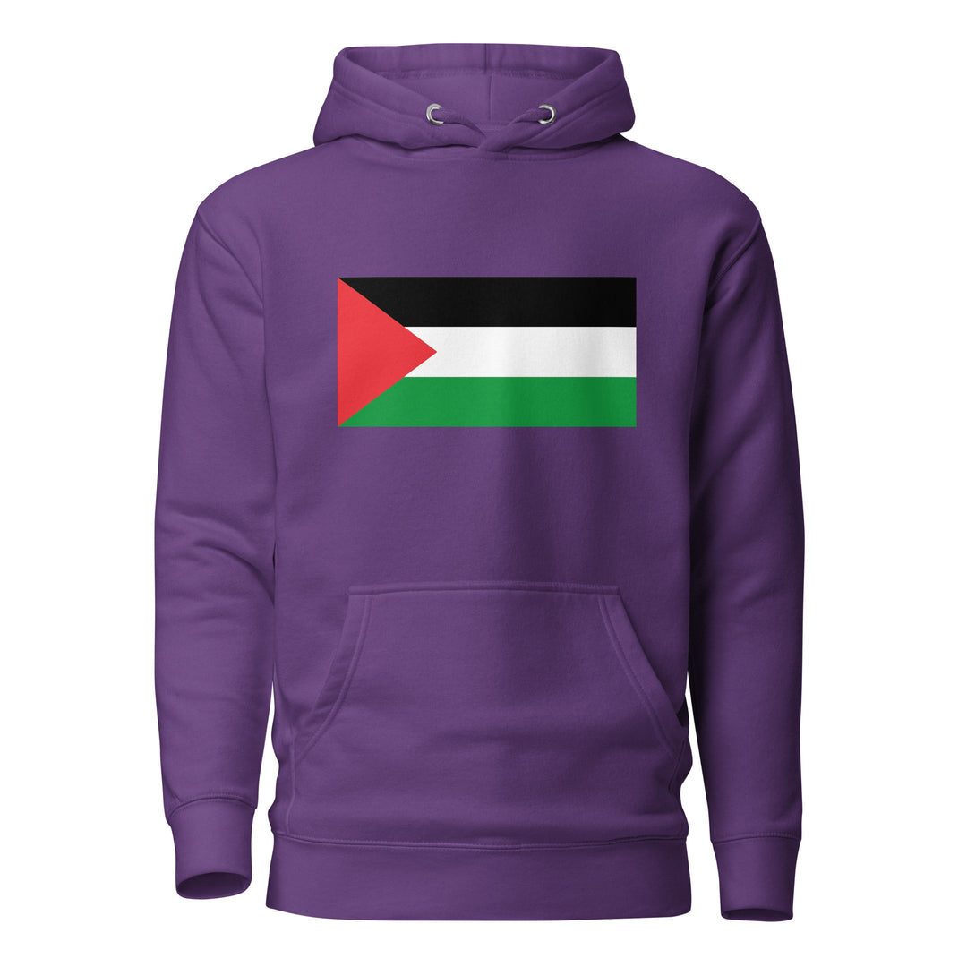 Women Hoodie - Palestine Flag, Purple