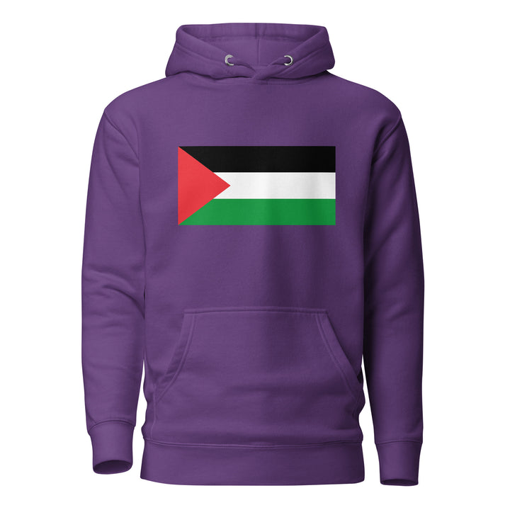 Women Hoodie - Palestine Flag, Purple