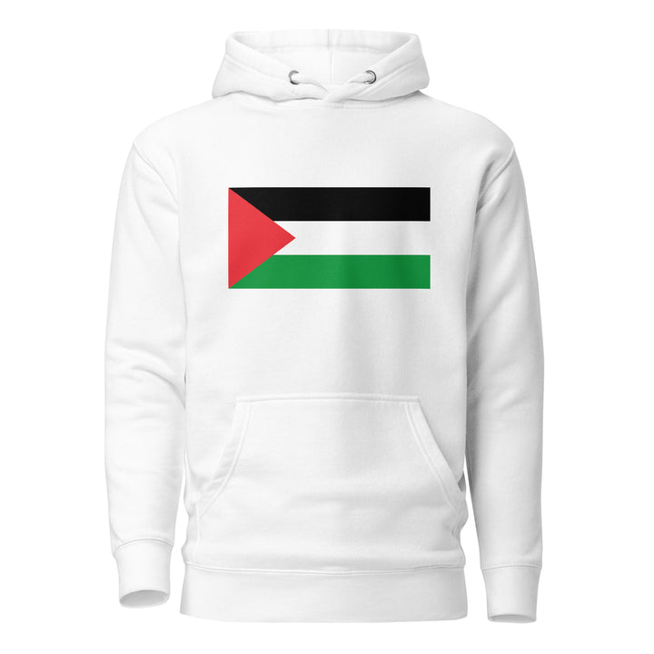 Women Hoodie - Palestine Flag, White