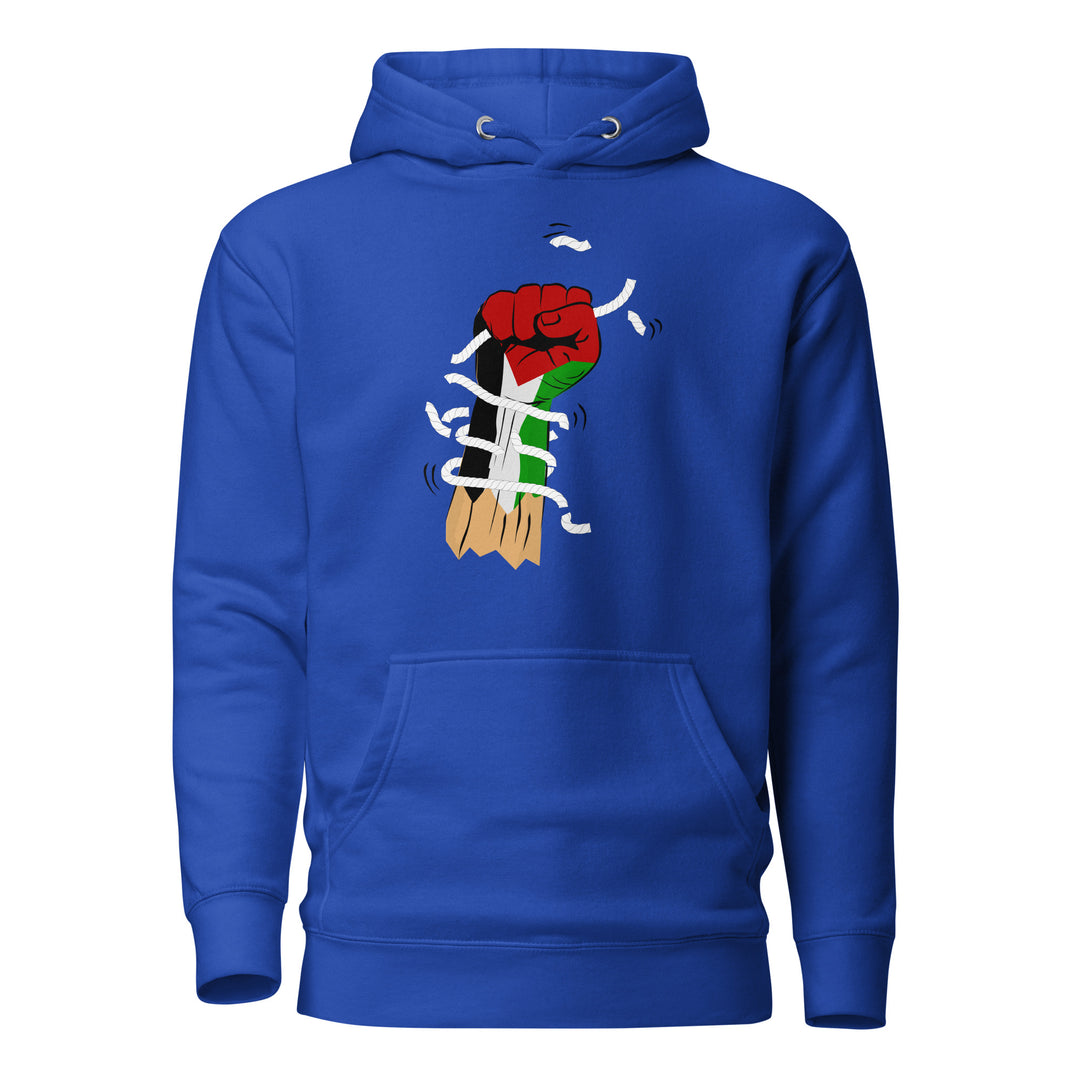 Women Hoodie - Palestine Hand, Team Royal