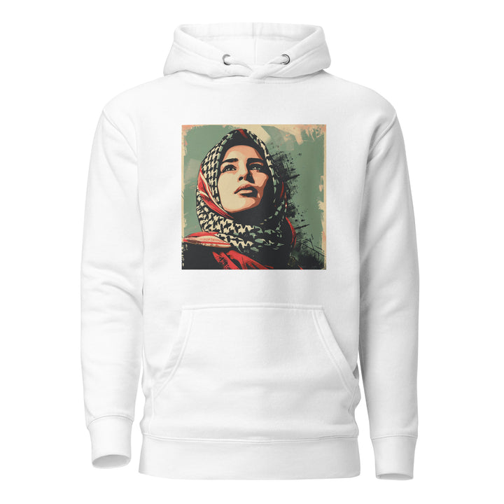 Women Hoodie - Palestine Hope, White