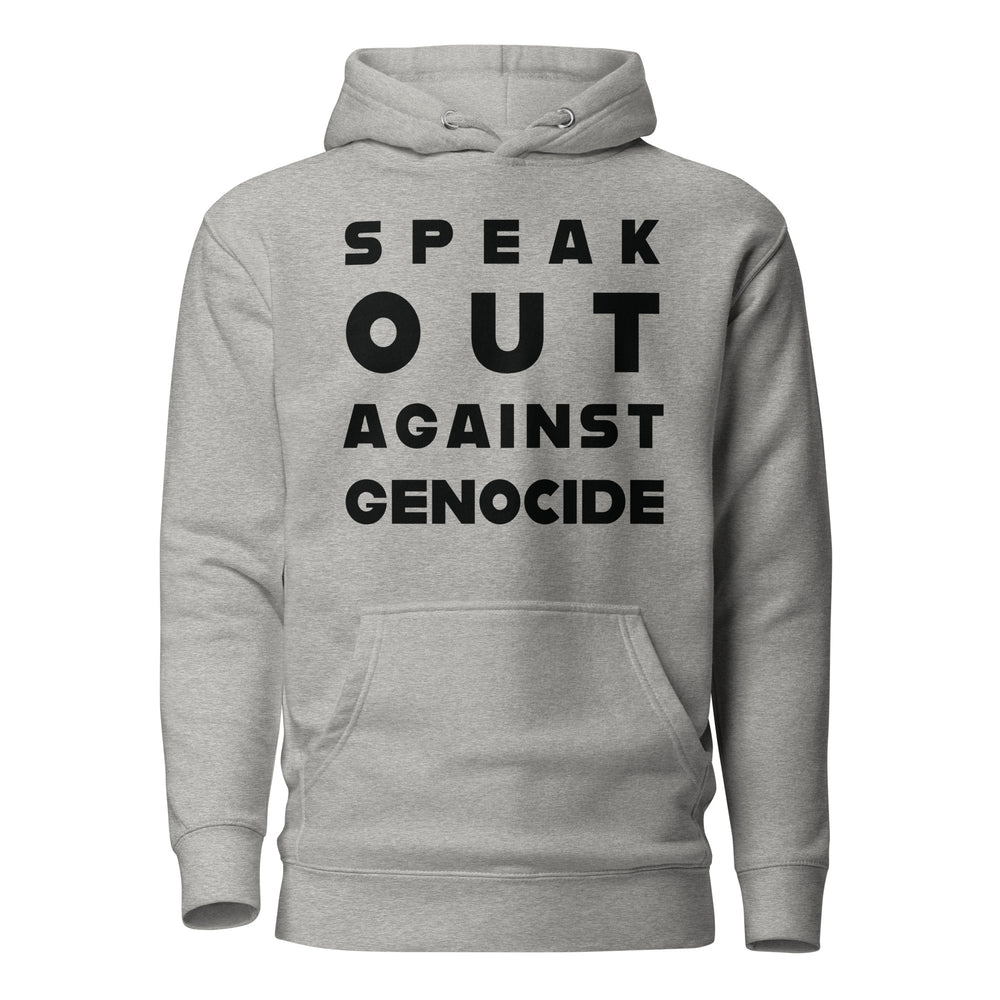 Women Hoodie - Speak out against genocide, Carbon Grey