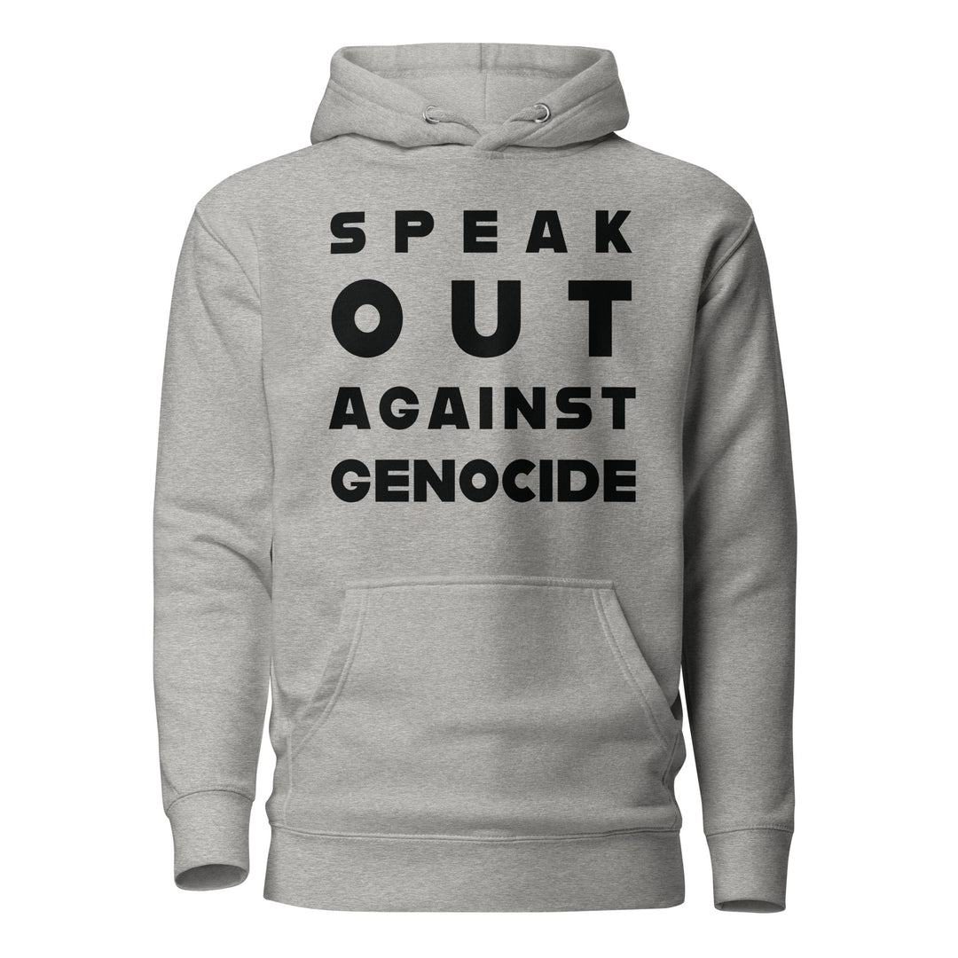 Women Hoodie - Speak out against genocide, Carbon Grey