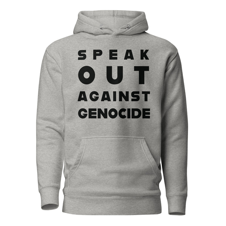 Women Hoodie - Speak out against genocide, Carbon Grey