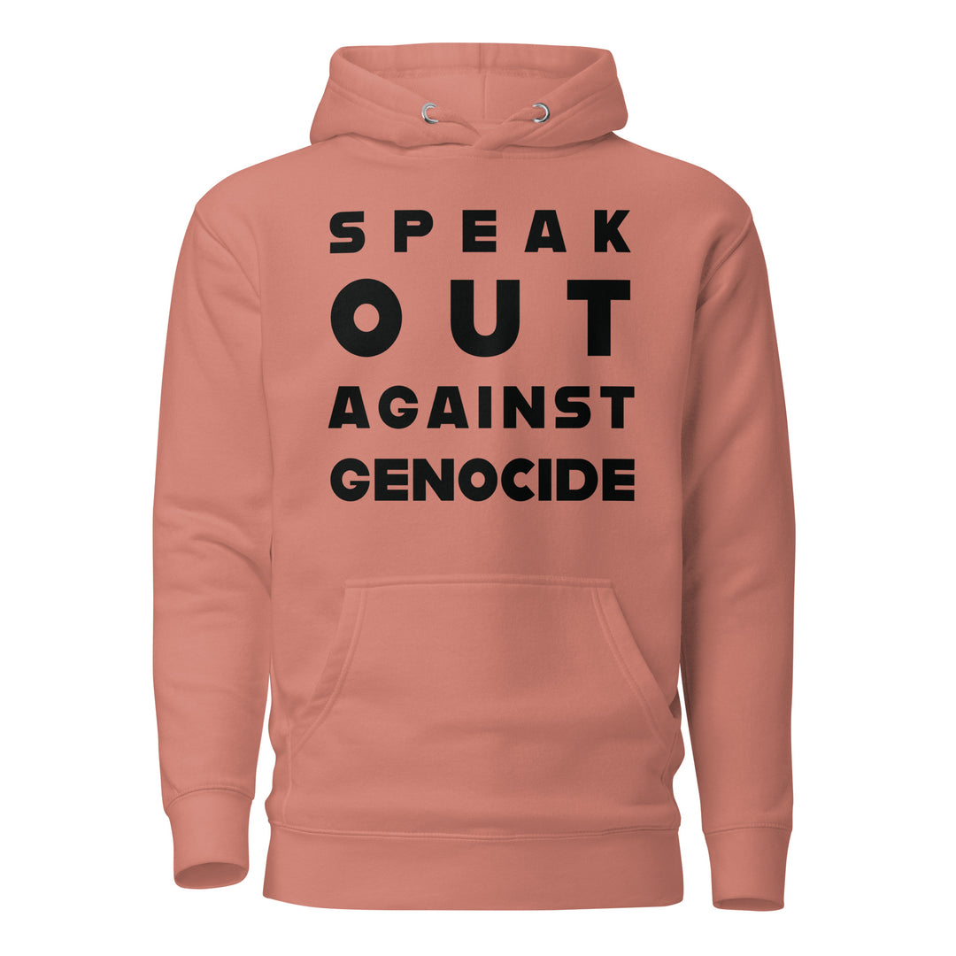Women Hoodie - Speak out against genocide, Dusty Rose