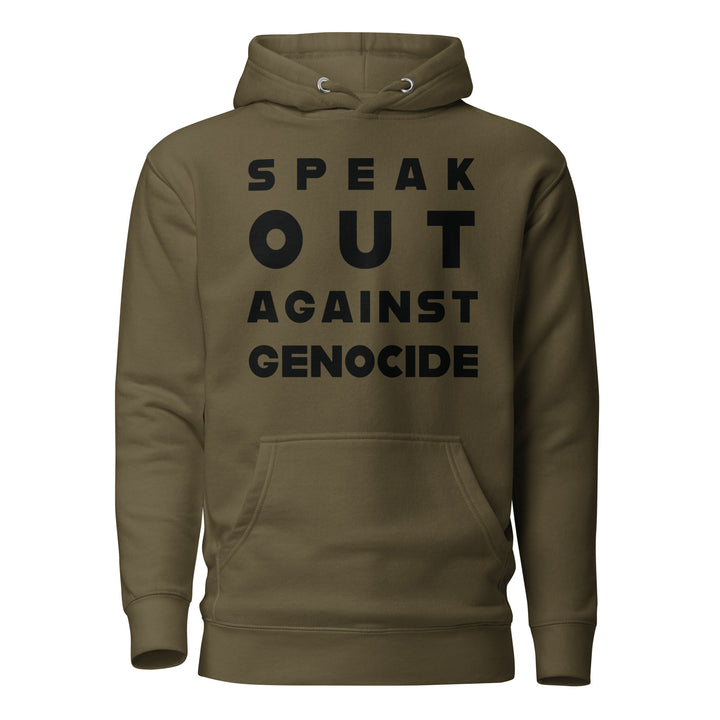 Women Hoodie - Speak out against genocide, Military Green