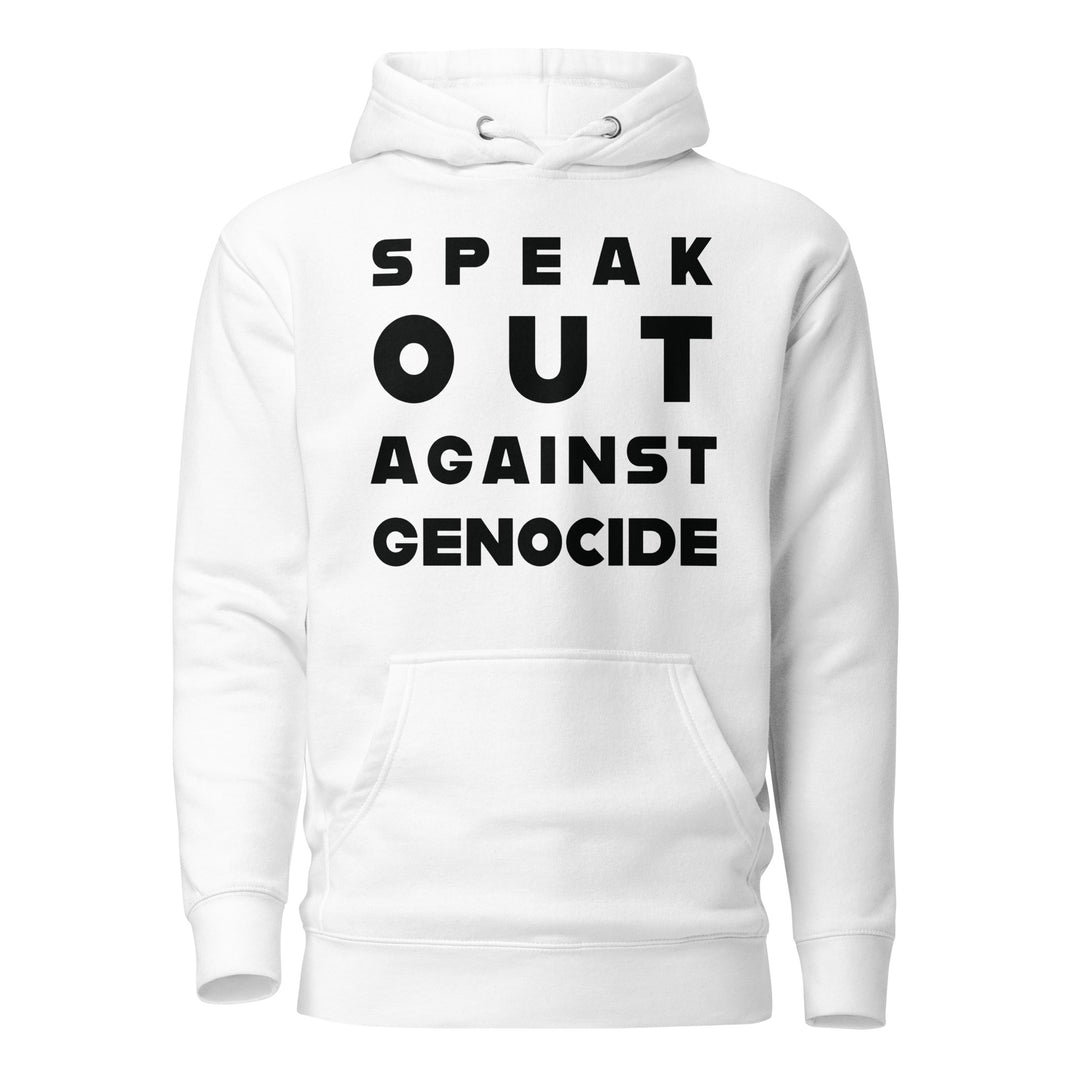 Women Hoodie - Speak out against genocide, White