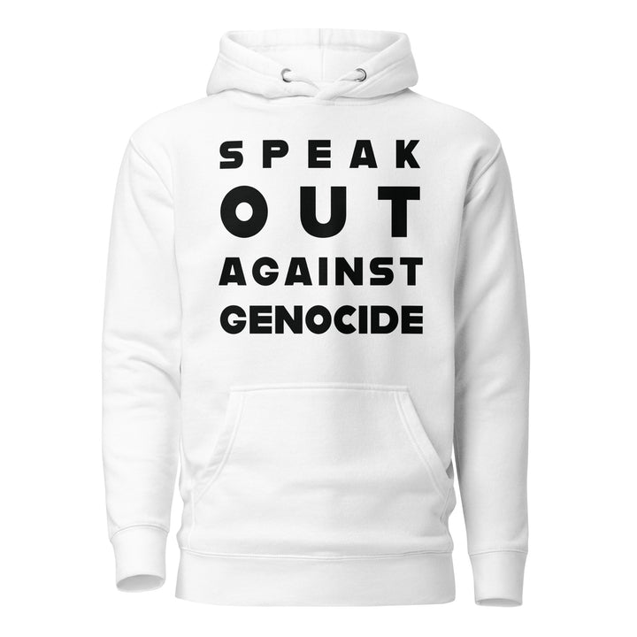 Women Hoodie - Speak out against genocide, White
