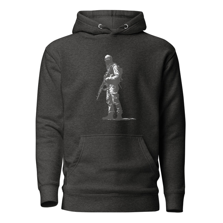 Women Hoodie - The Fighter, Charcoal Heather