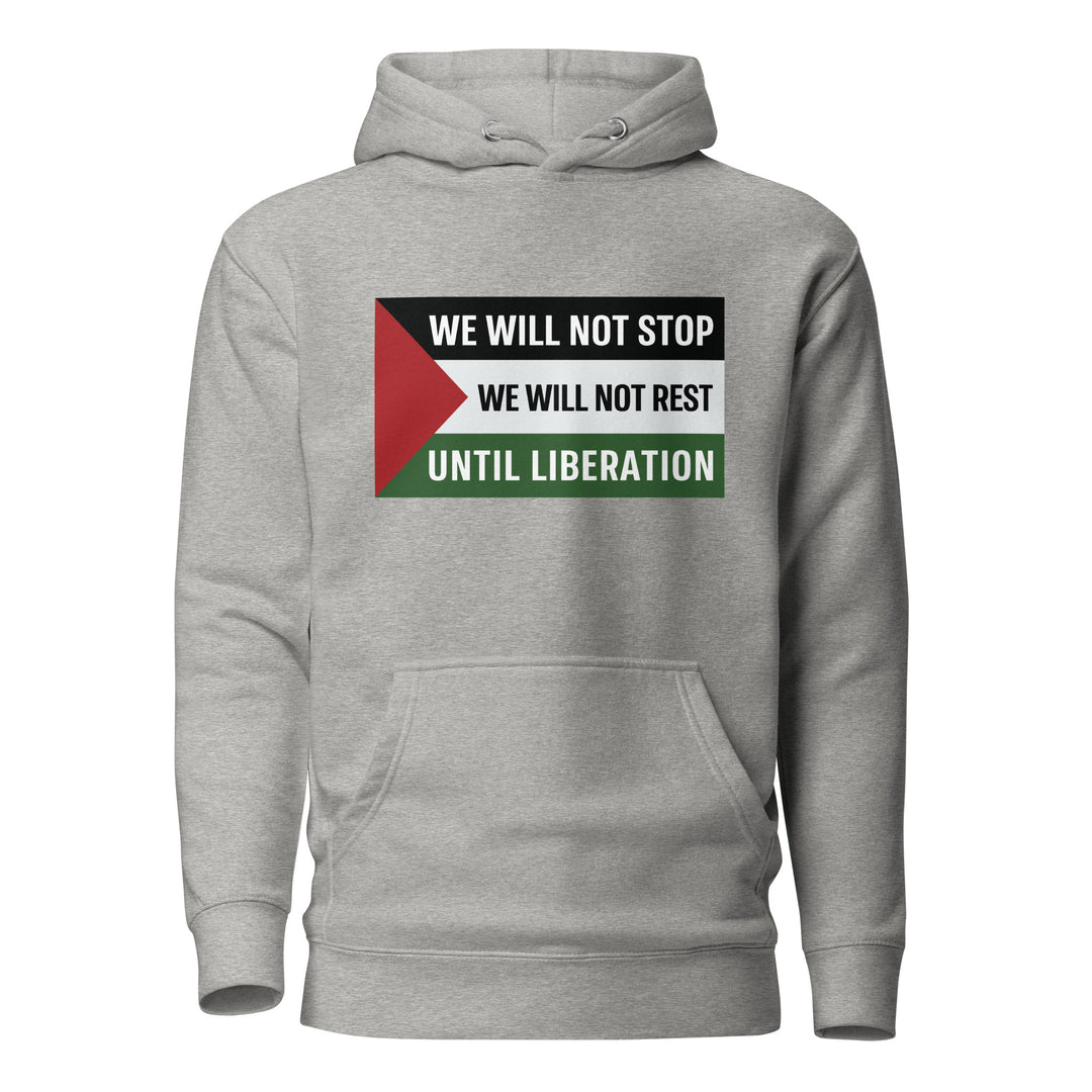 Women Hoodie - We Will Not Stop, Cotton Heritage M2580 I Unisex Premium Pullover Hoodie Carbon Grey