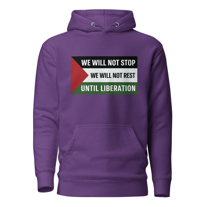 Women Hoodie - We Will Not Stop, Cotton Heritage M2580 I Unisex Premium Pullover Hoodie Purple