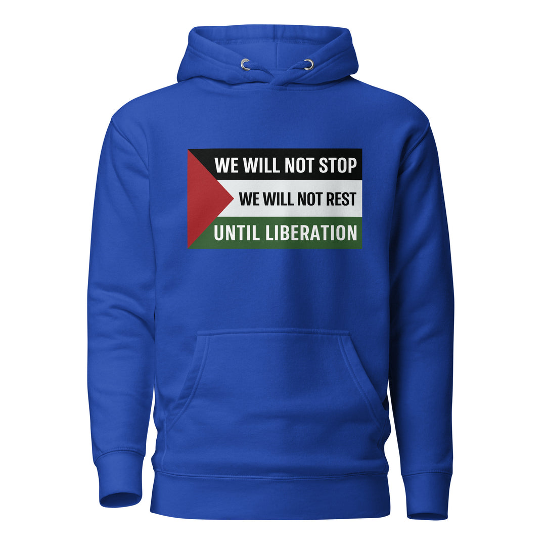 Women Hoodie - We Will Not Stop, Cotton Heritage M2580 I Unisex Premium Pullover Hoodie Team Royal