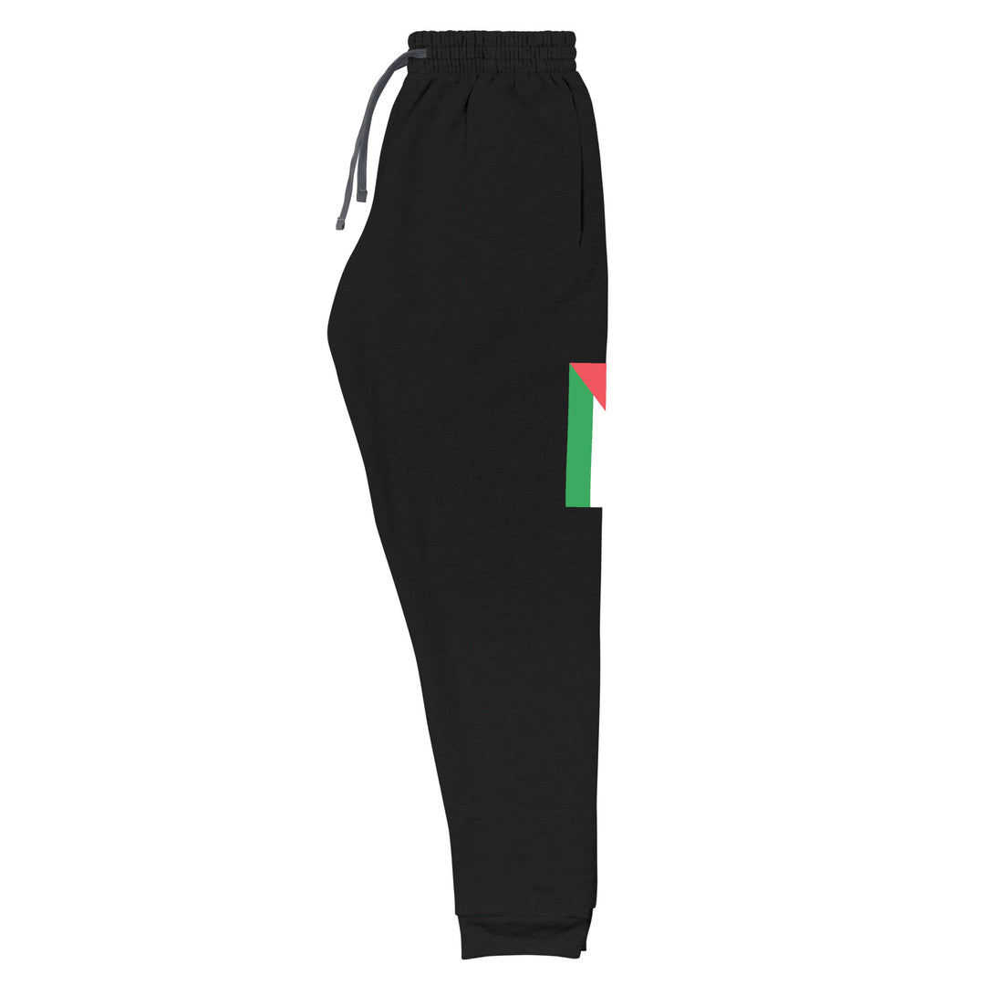 Women Joggers - Palestine Flag, Black