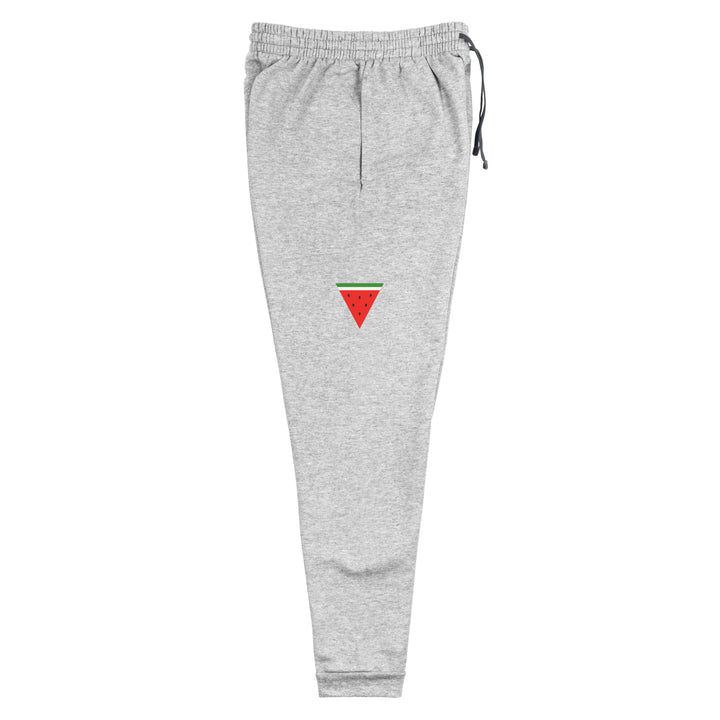 Women Joggers - Triangle Watermelon, Heather Right Leg