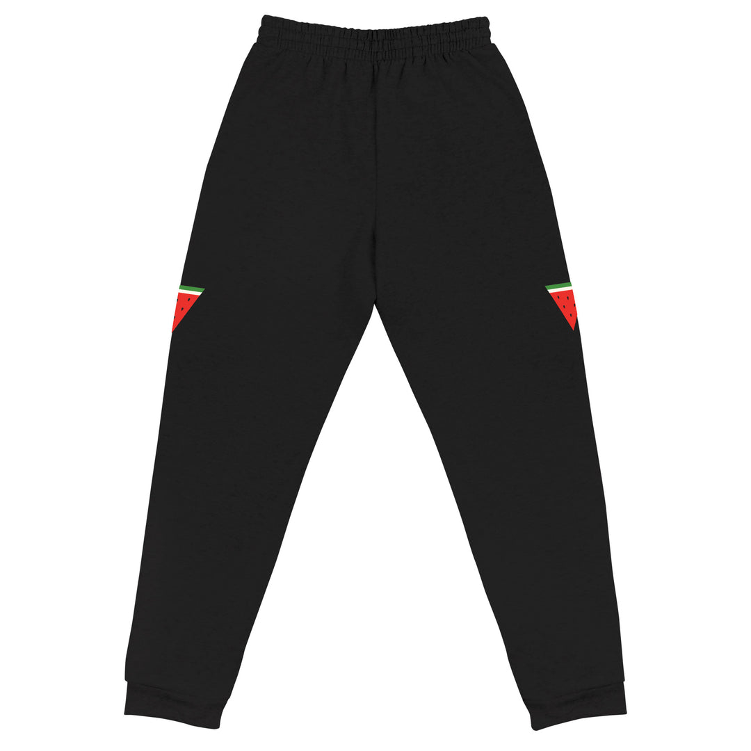 Women Joggers - Triangle Watermelon, Black