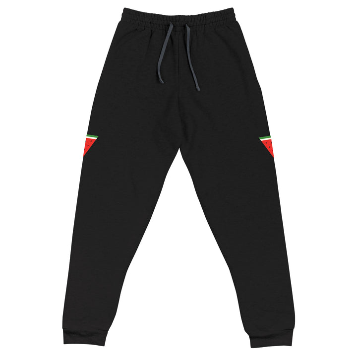 Women Joggers - Triangle Watermelon, Black