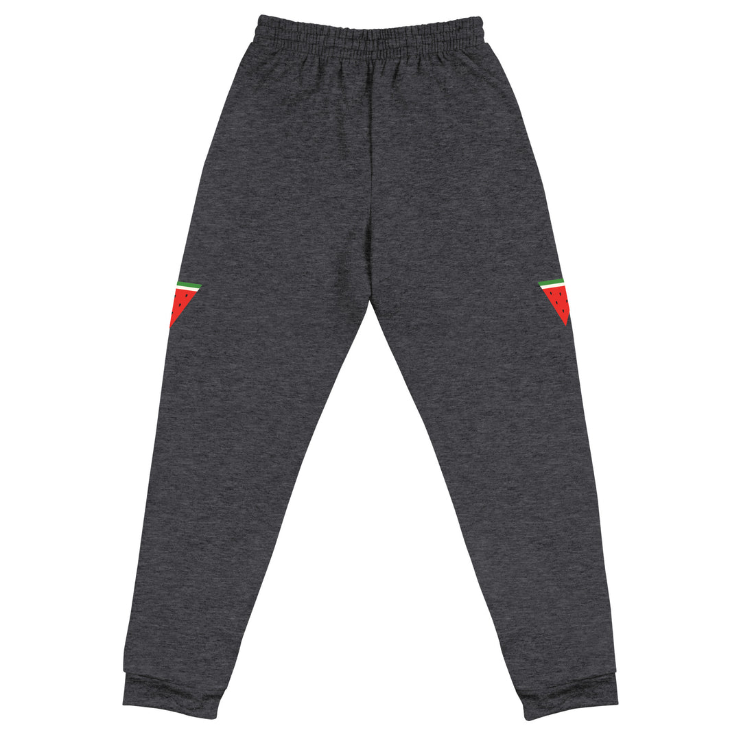 Women Joggers - Triangle Watermelon, Black Heather