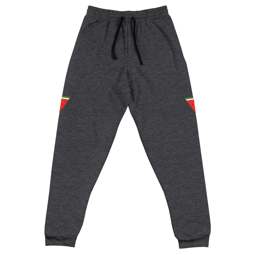 Women Joggers - Triangle Watermelon, Black Heather