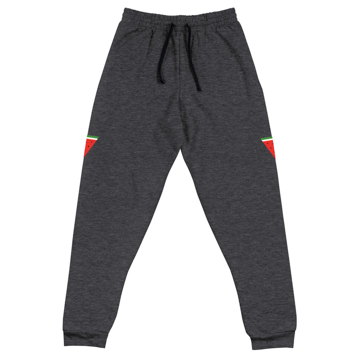 Women Joggers - Triangle Watermelon, Black Heather