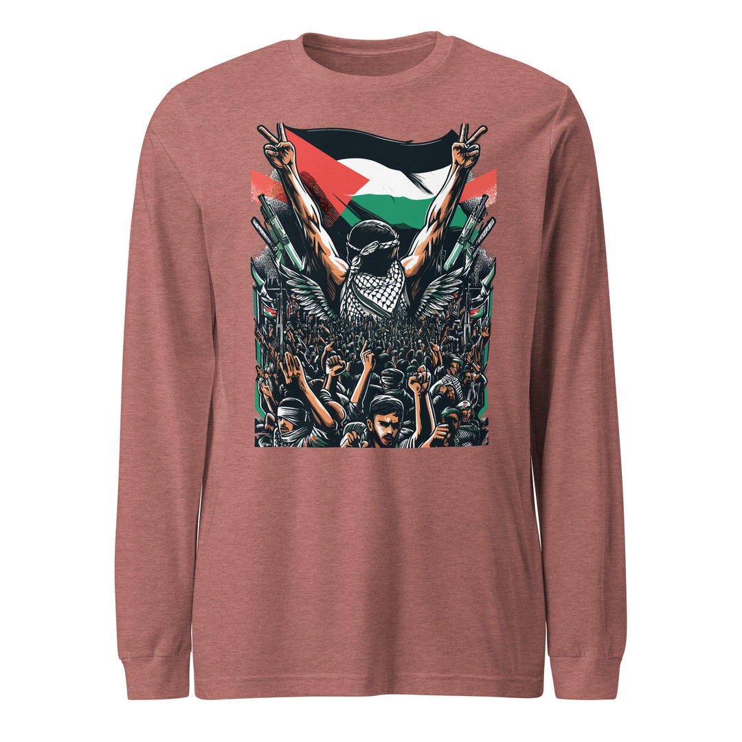 Women Long Sleeve Tee - Art by Moh, Heather Mauve