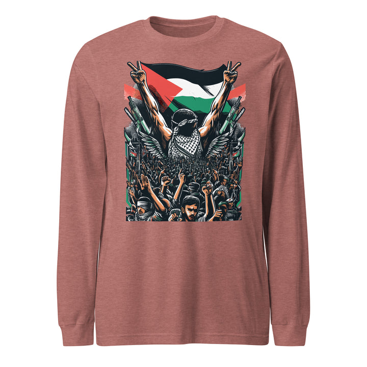 Women Long Sleeve Tee - Art by Moh, Heather Mauve