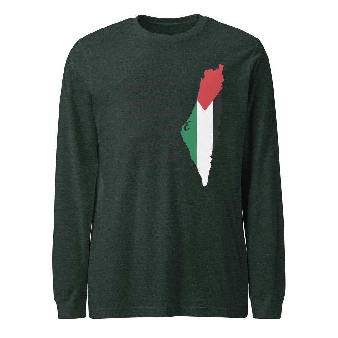 Women Long Sleeve Tee - From the River, Heather Forest