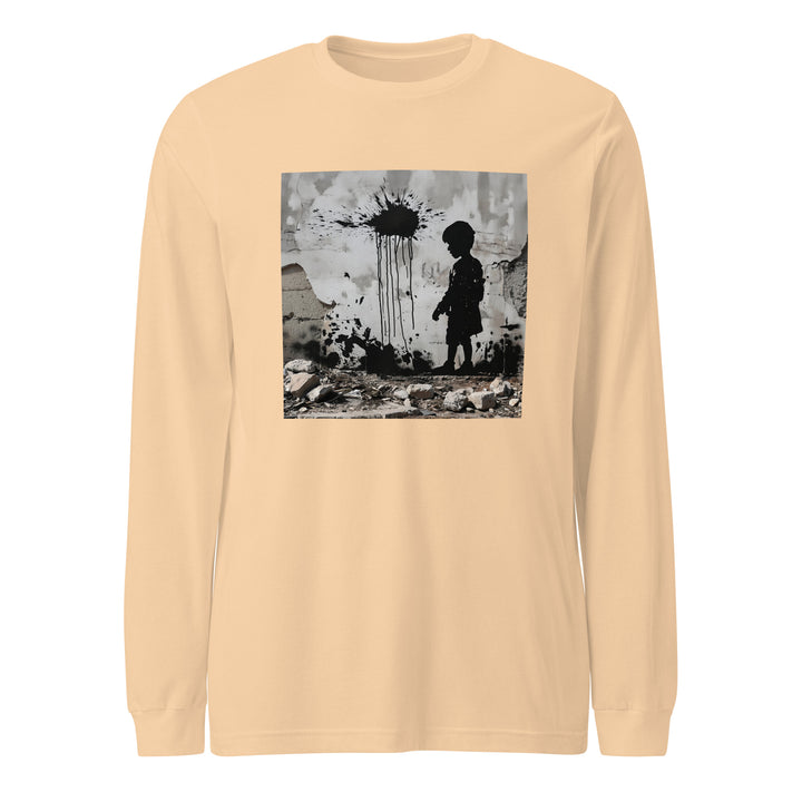 Women Long Sleeve Tee - Palestine Wall, Sand Dune