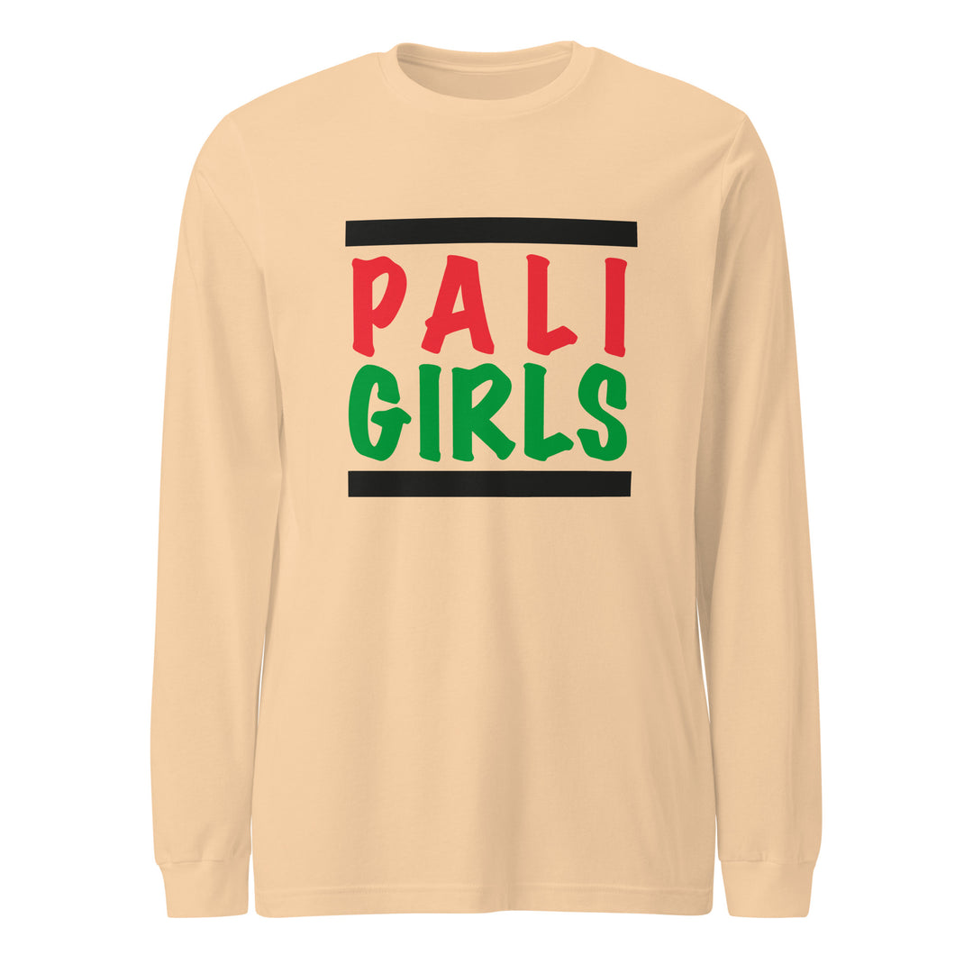 Women Long Sleeve Tee - Palestinian Girls, Sand Dune
