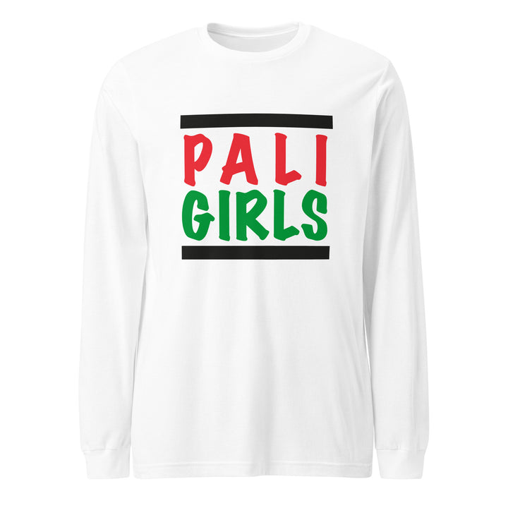 Women Long Sleeve Tee - Palestinian Girls, White