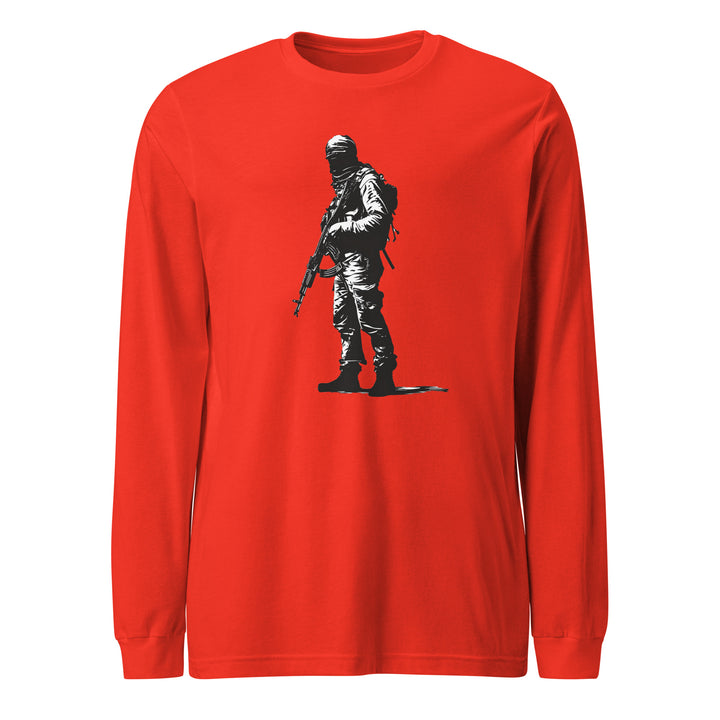 Women Long Sleeve Tee - The Fighter, Poppy