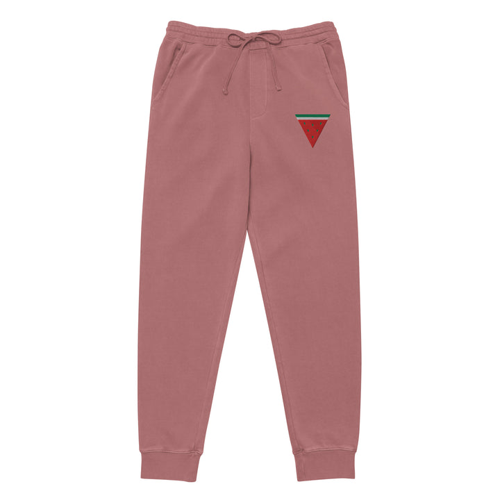 Women pigment-dyed sweatpants - Triangle Watermelon, Pigment Dyed Sweatpants Pigment Maroon