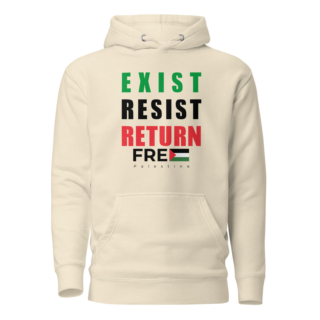Women’s Hoodie - Exist. Resist. Return., Bone