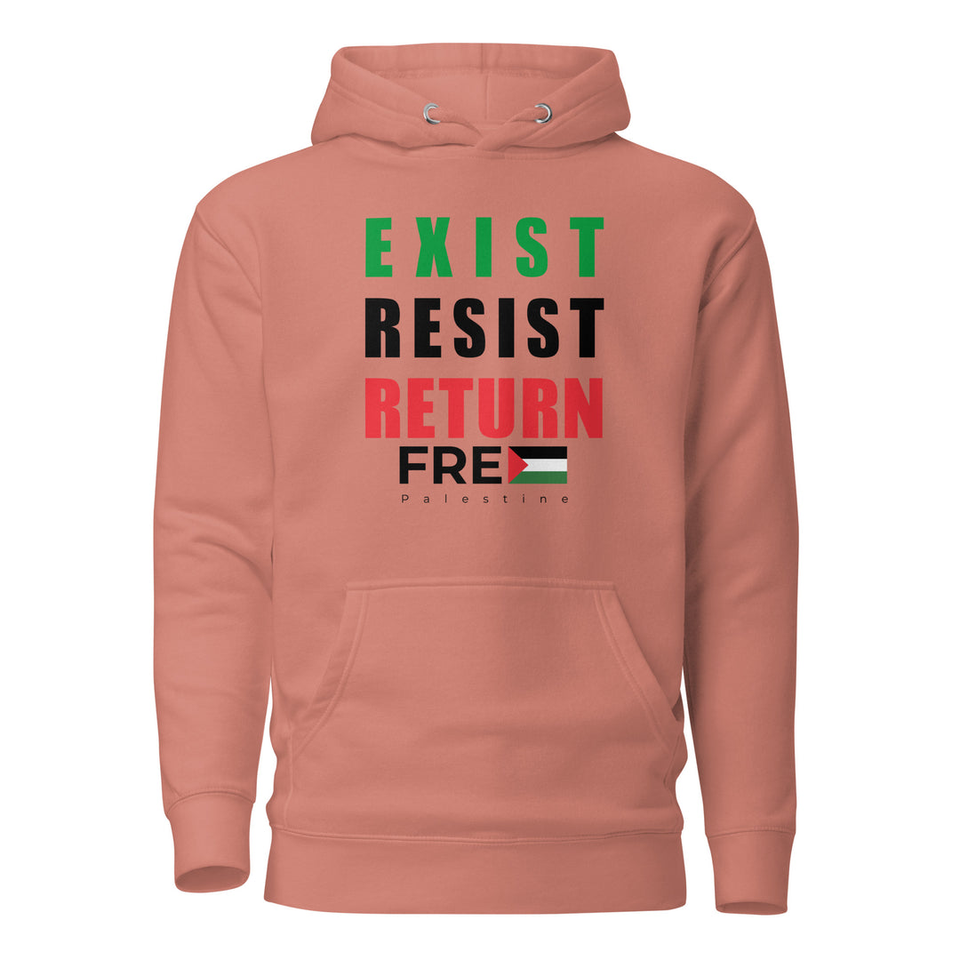 Women’s Hoodie - Exist. Resist. Return., Dusty Rose