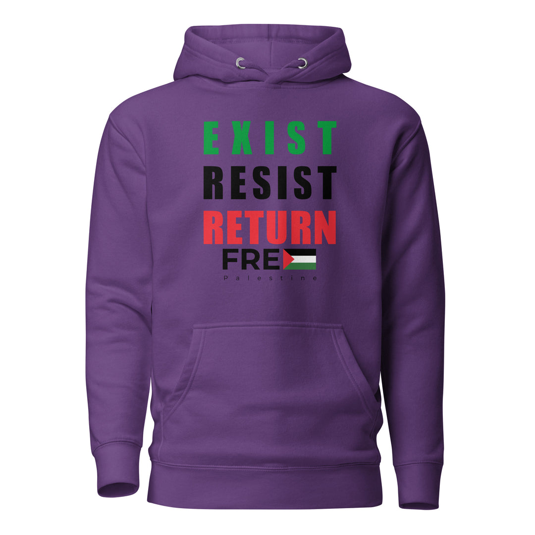 Women’s Hoodie - Exist. Resist. Return., Purple