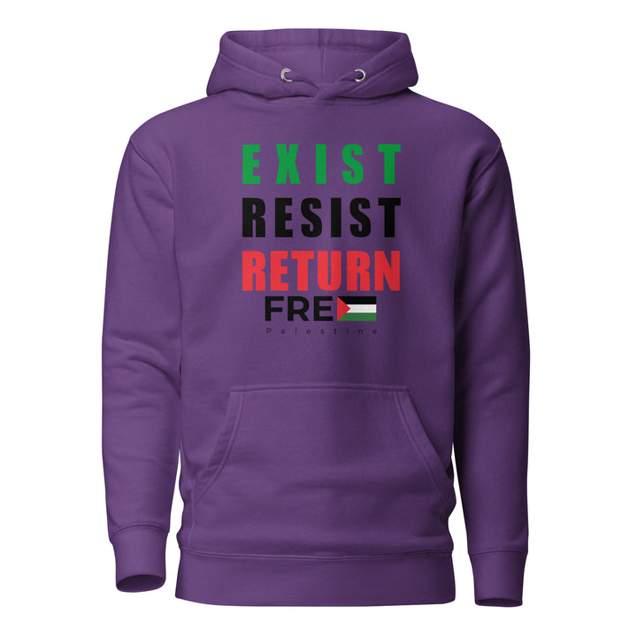 Women’s Hoodie - Exist. Resist. Return., Purple
