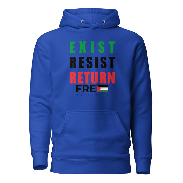 Women’s Hoodie - Exist. Resist. Return., Team Royal