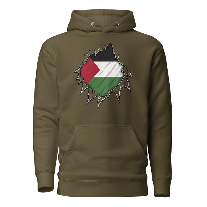 Women’s Hoodie - Palestine Hero, Military Green