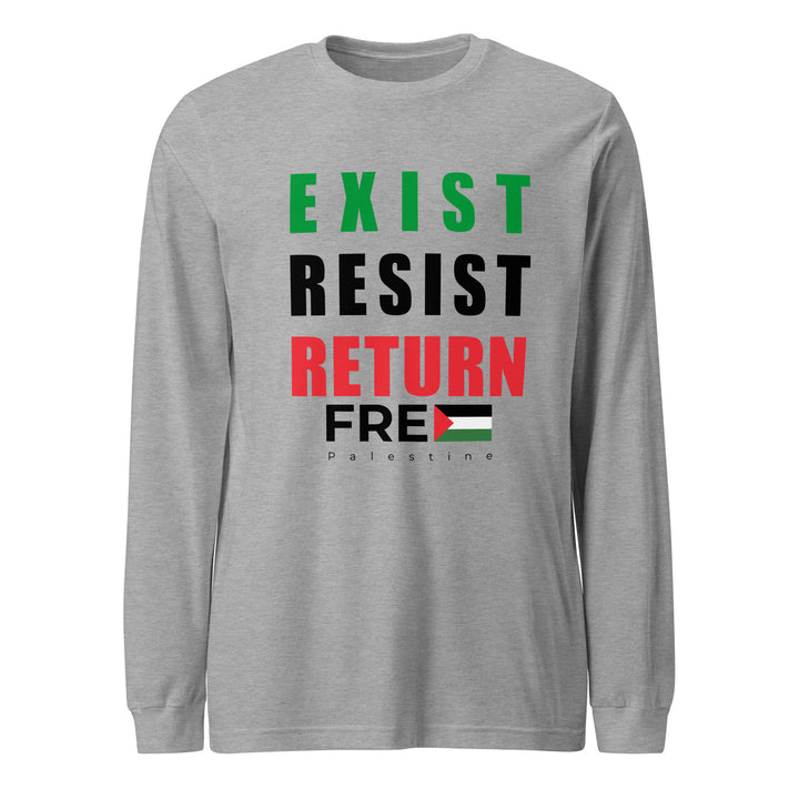 Women’s Long Sleeve Tee - Exist. Resist. Return., Heather