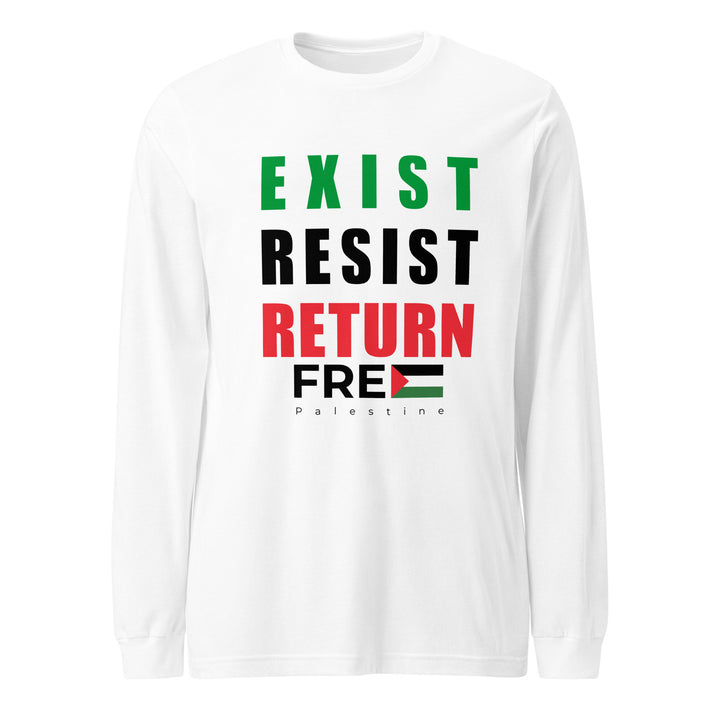 Women’s Long Sleeve Tee - Exist. Resist. Return., White