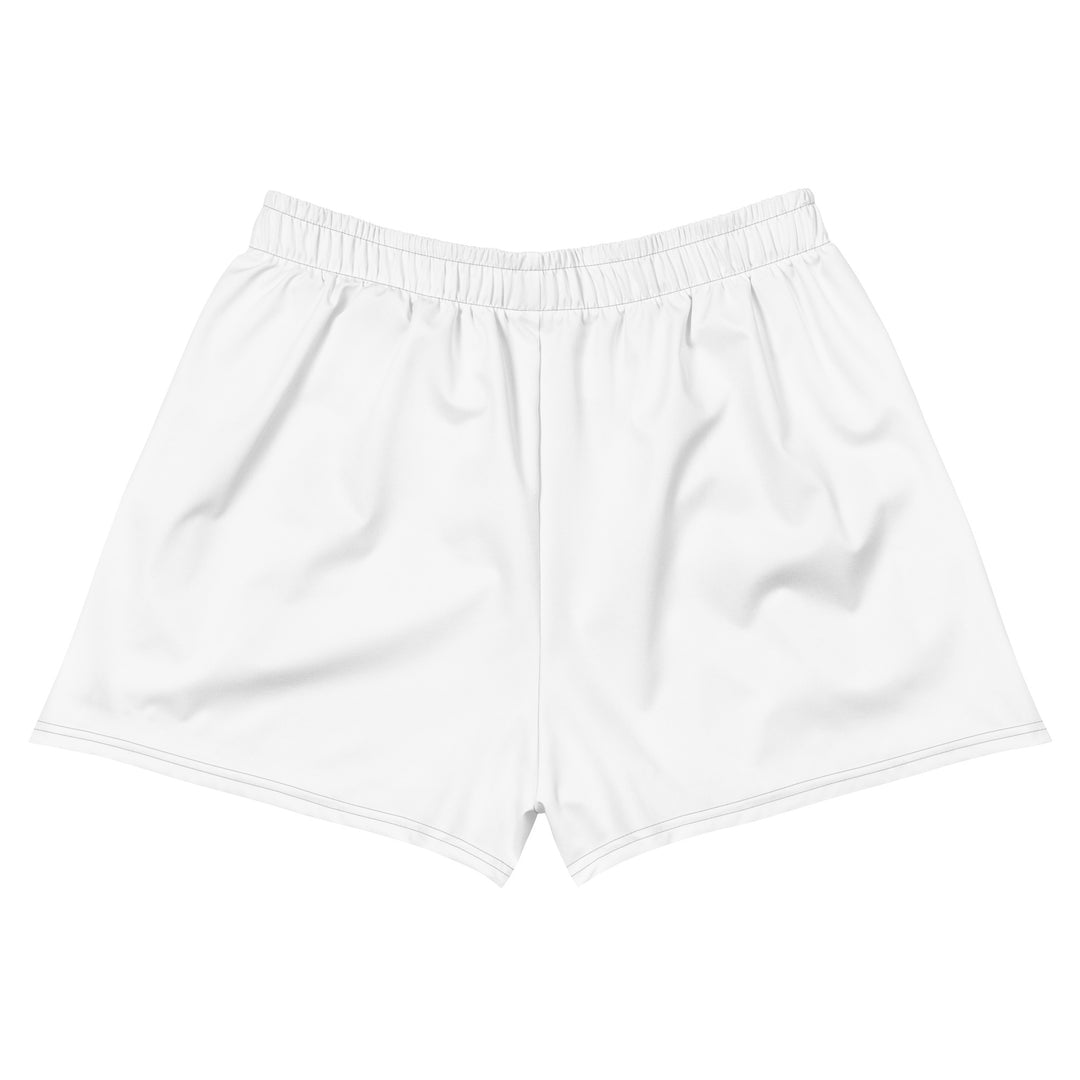 Women’s Recycled Athletic Shorts - Palestine Flag, White