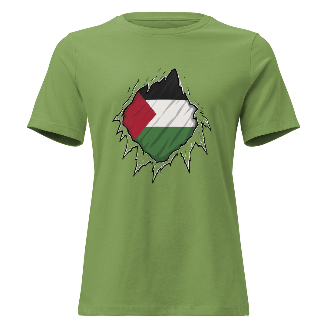 Women’s Relaxed T-Shirt - Palestine Hero, Womens Relaxed T Shirt Leaf