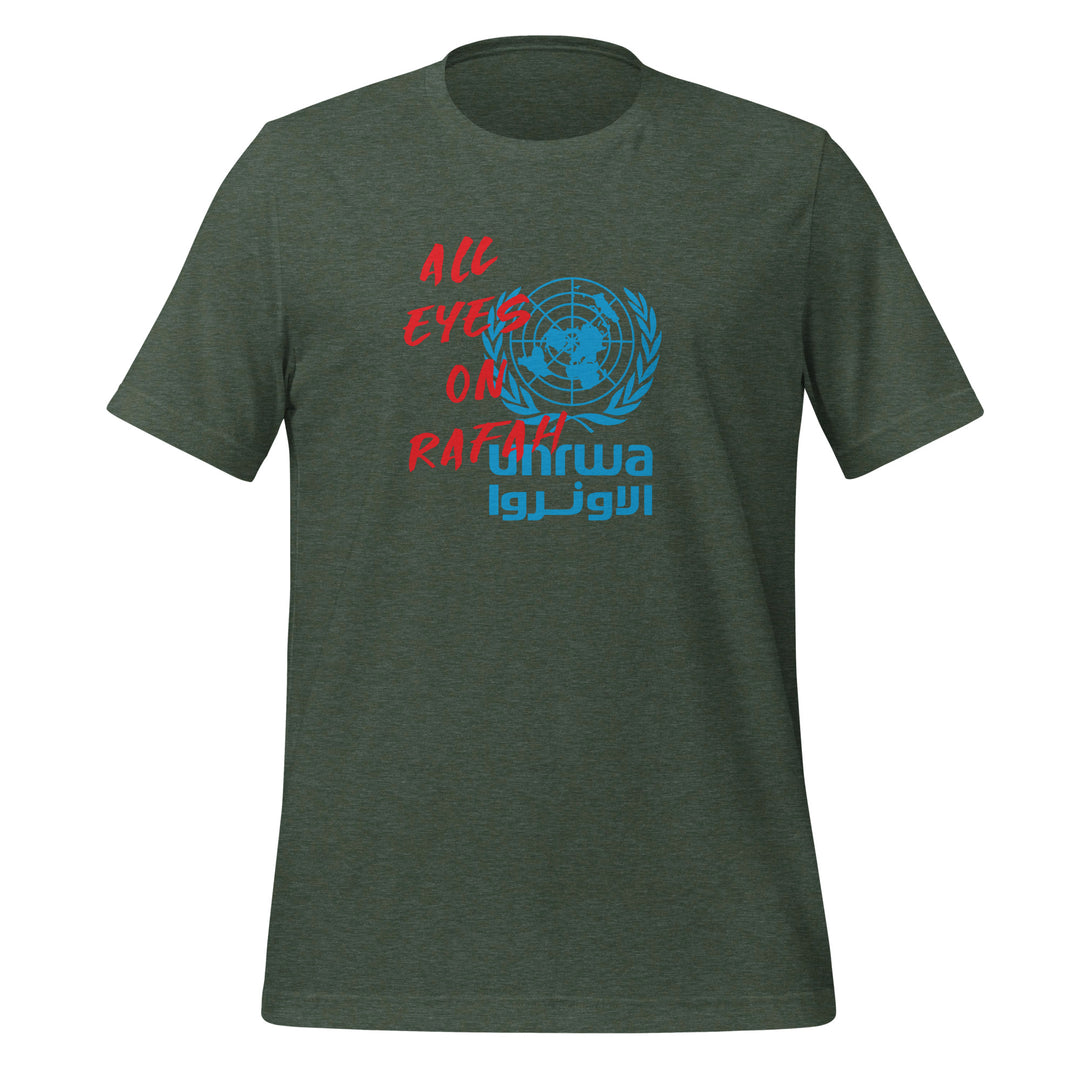 Women t-shirt - All Eyes on Rafah, T Shirt Heather Forest