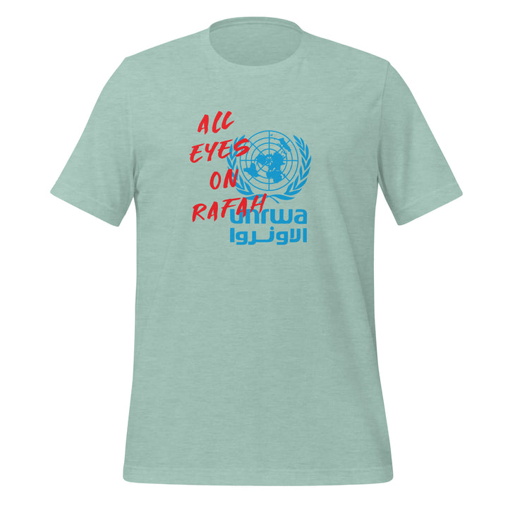 Women t-shirt - All Eyes on Rafah, T Shirt Heather Prism Dusty Blue