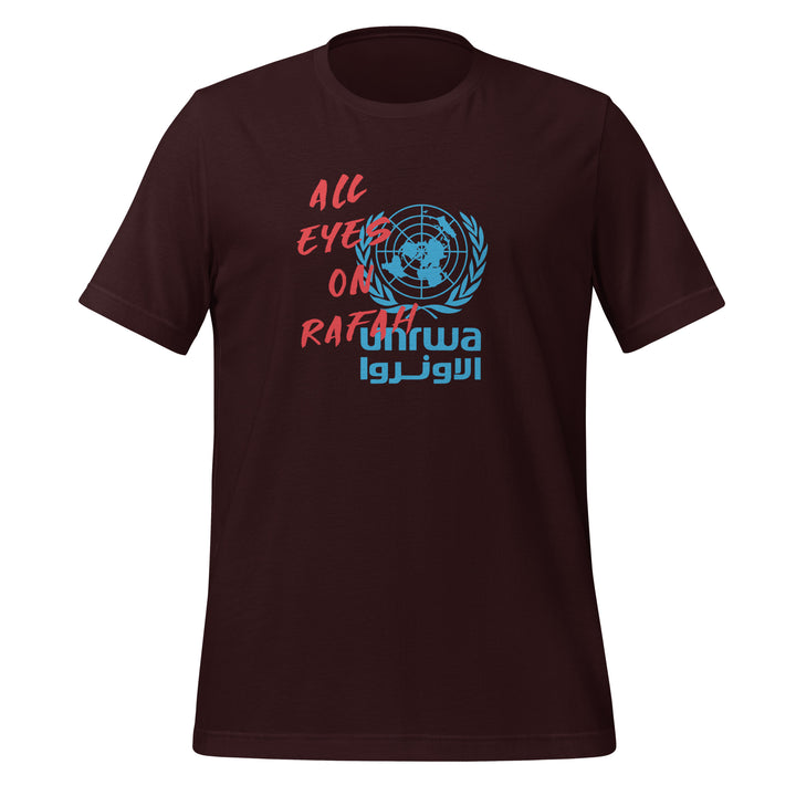 Women t-shirt - All Eyes on Rafah, T Shirt Oxblood Black