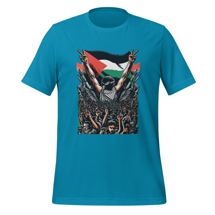Women t-shirt - Art by Moh, T Shirt Aqua