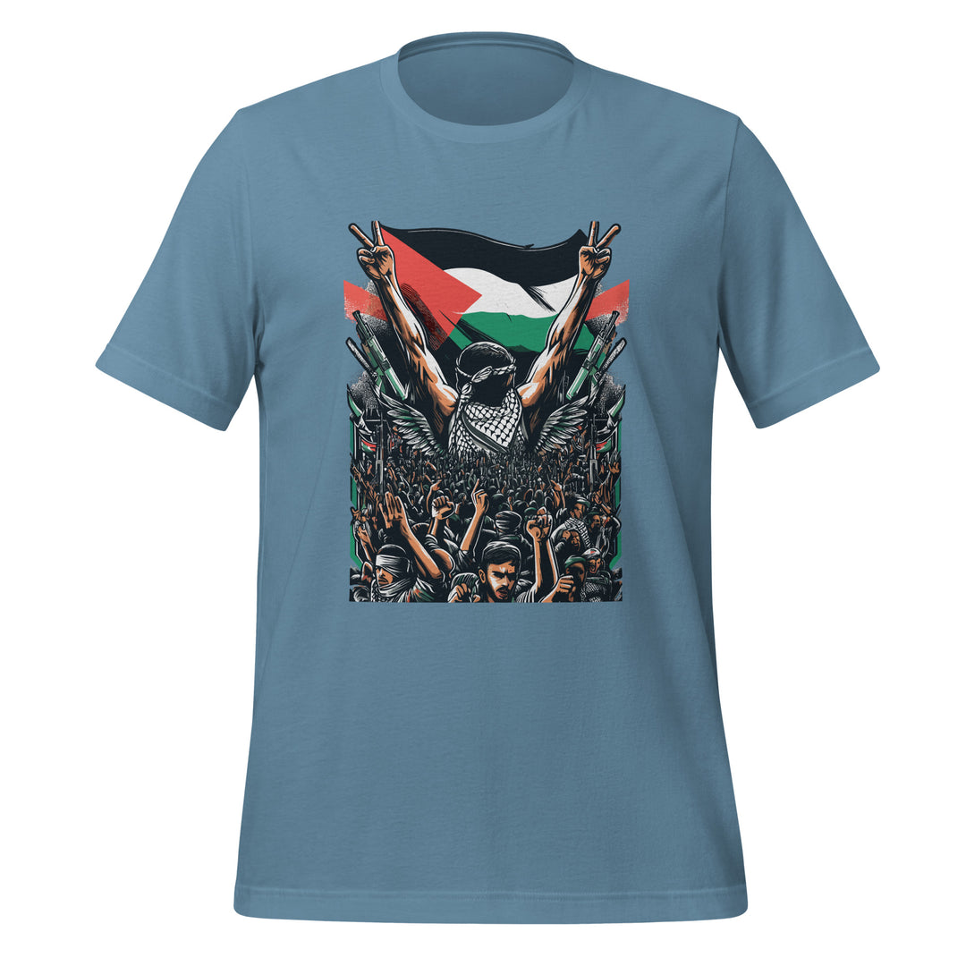 Women t-shirt - Art by Moh, T Shirt Steel Blue