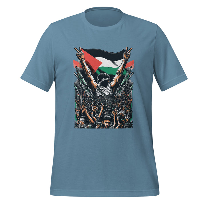Women t-shirt - Art by Moh, T Shirt Steel Blue