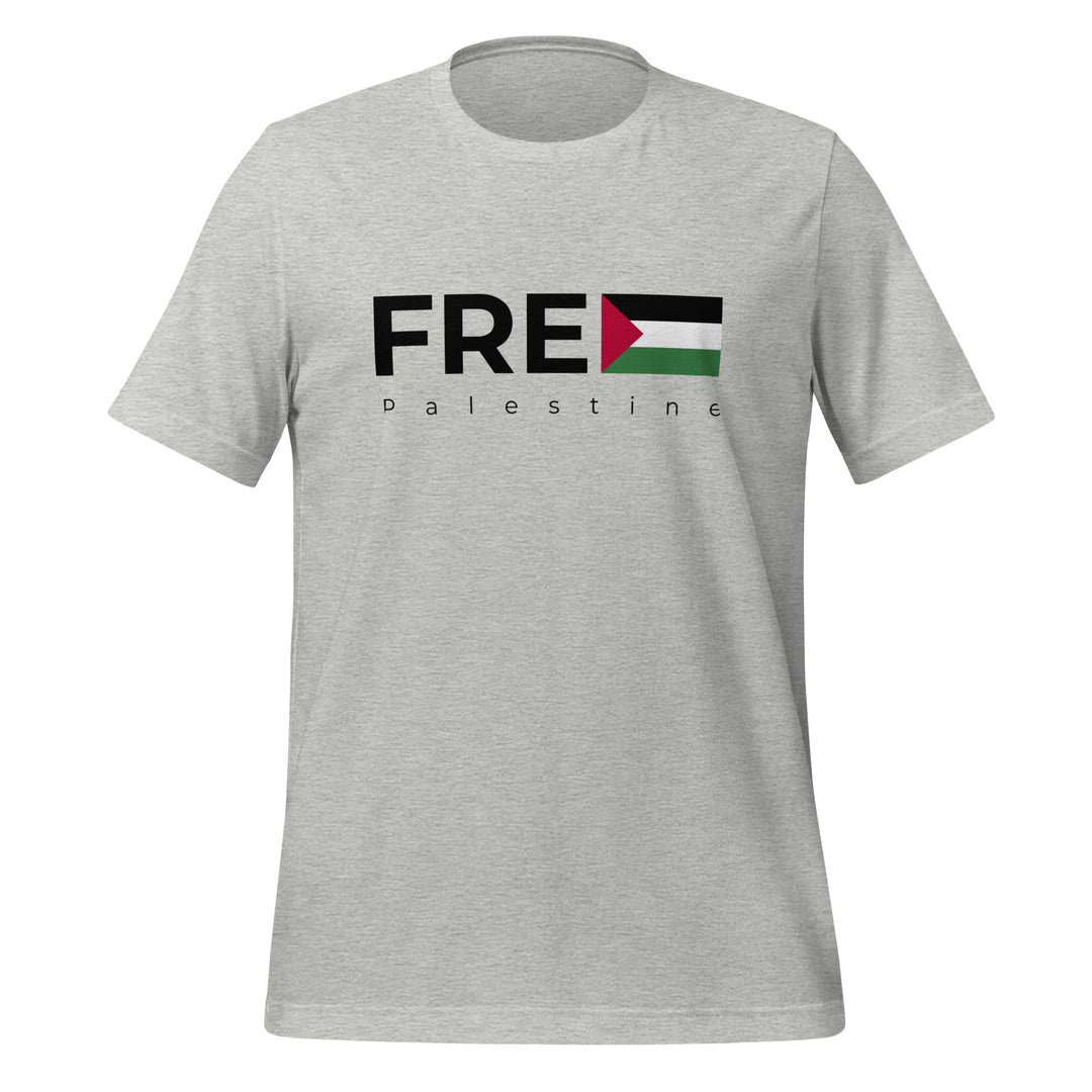 Women T-Shirt - Free Palestine, T Shirt Athletic Heather