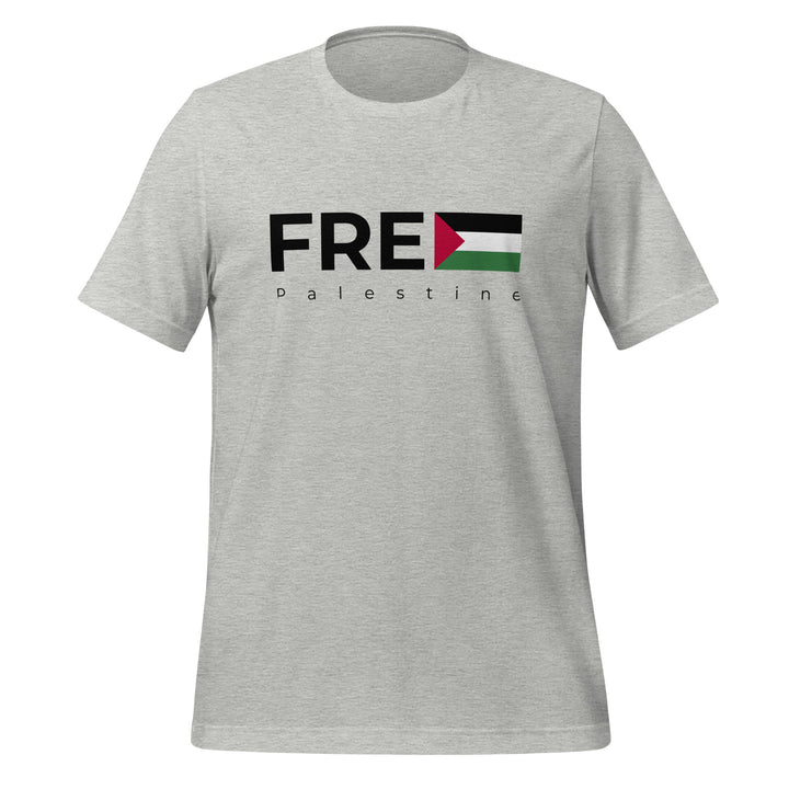 Women T-Shirt - Free Palestine, T Shirt Athletic Heather