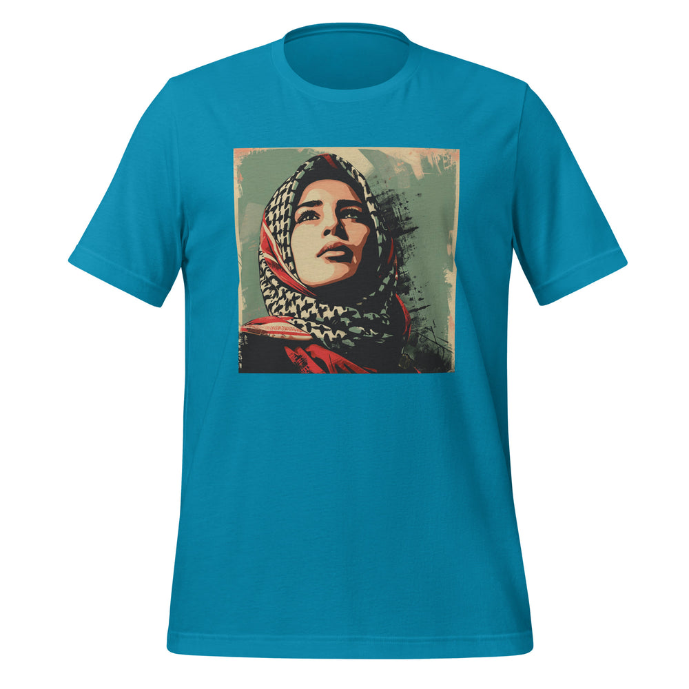 Women t-shirt - Hope, T Shirt Aqua